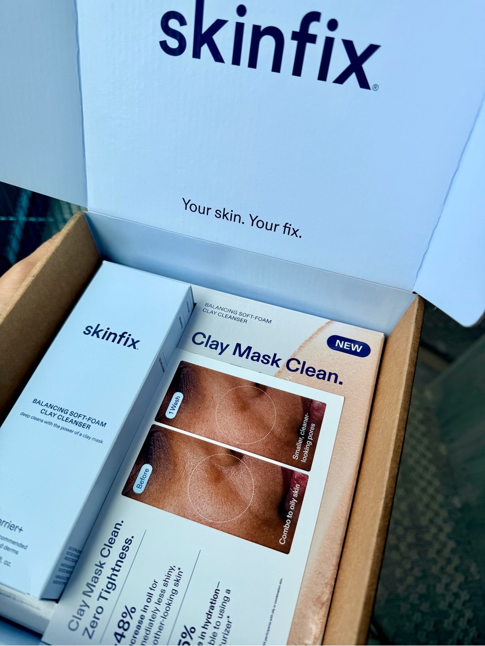 Skin Clay Mask Clean - White and Tan Packaging